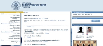 Jouer aux échecs par correspondance sur ICCF.com