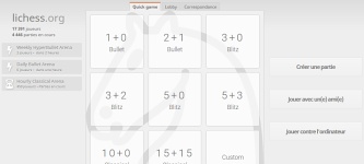 Lichess.org offre de jouer aux échecs en ligne contre d'autres joueurs sur Internet